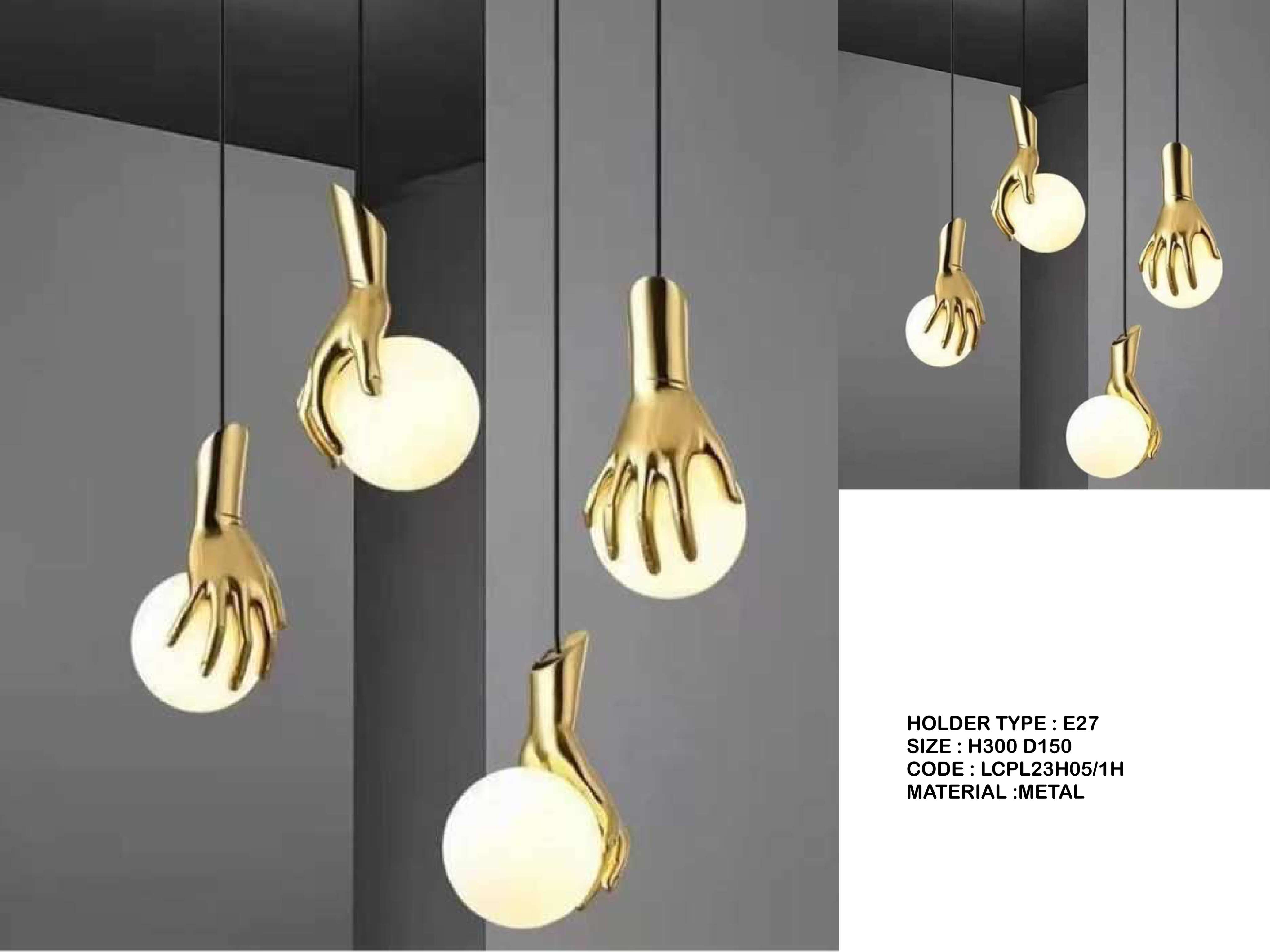 Beyond Lights - Gold Hand Lamp- LCHL